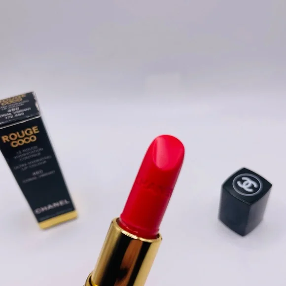 Chanel Rouge Coco Lipstick 480 Corail Vibrant (Retired Color)